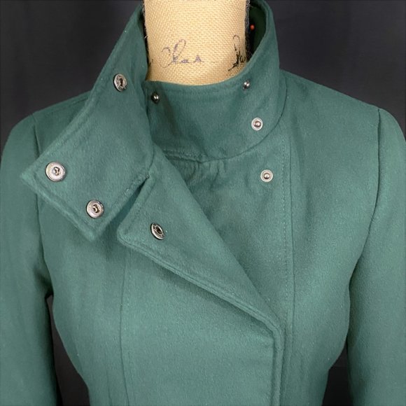 Primark Jackets & Blazers - GREEN brushed fleece coat US 4 small